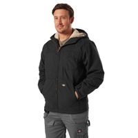 Dickies Hooded Lined Rinsed Black Duck Jacket Heren