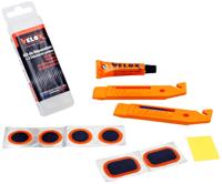 Velox bandreparatieset mini 6 pleisters-solutie-2 bandenlichters Velox bandreparatieset mini 6 pleisters-solutie-2 bandenlichters