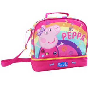 Kleine koeltas voor lunch roze met Peppa Pig print 27 x 13 x 24 cm 8 liter