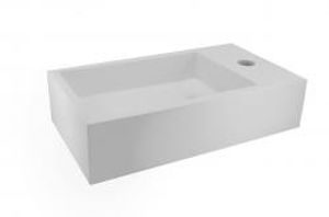 Wiesbaden Solid Surface fontein rechts 400x220x100