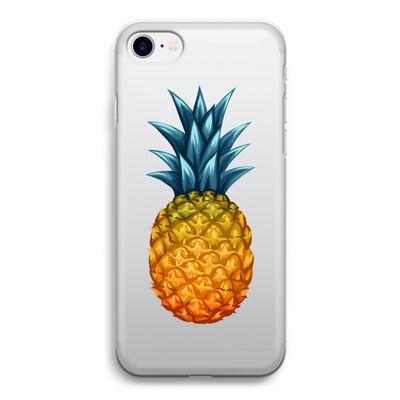 Grote ananas: iPhone SE 2020 Transparant Hoesje