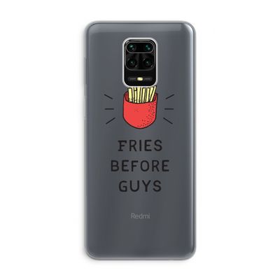 Fries before guys: Xiaomi Redmi Note 9 Pro Transparant Hoesje