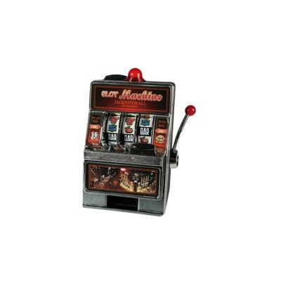 Spaarpot gokkast - speelautomaat - 19 x 13 cm - fruitmachine - casino thema