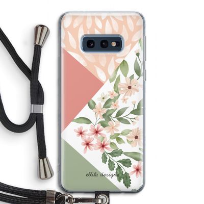 Sweet heaven geometrics: Samsung Galaxy S10e Transparant Hoesje met koord
