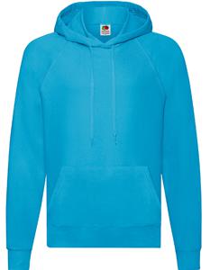 Fruit Of The Loom F430 Lightweight Hooded Sweat - Azure Blue - L