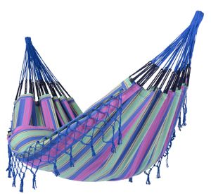'Saba' Blueberry Eénpersoons Hangmat - 120 kg - Blauw - Brazilië - Tropilex
