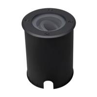 Lilly dimbare LED Grondspot - Kantelbaar - Overrijdbaar - Rond - RVS - excl. GU10 lamp - IP67 waterdicht - 3 jaar garantie - Zwart - Oprit - Tuinverlichting