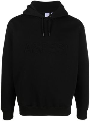 ASPESI hoodie à logo embossé - Noir ASPESI hoodie à logo embossé - Noir