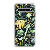 Tropical Palms Dark: Samsung Galaxy S10 5G Transparant Hoesje
