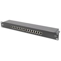 Digitus Patch-Panel 16 poorten Netwerkpatchpaneel 483 mm (19) CAT 6 1 HE Meerdere kleuren Ingericht