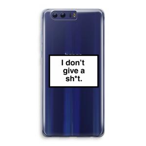 Don't give a shit: Honor 9 Transparant Hoesje