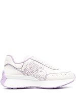 Alexander McQueen baskets Sprint Runner - Blanc - thumbnail