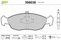 Valeo Remblokset 598038