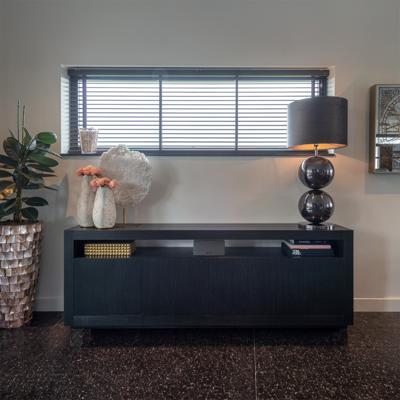 Richmond Dressoir 'Oakura' Eikenhout 190cm, kleur zwart