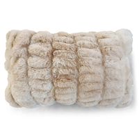 Kussen Imitatiebont Beer Rib Beige (50 x 30 cm) - thumbnail