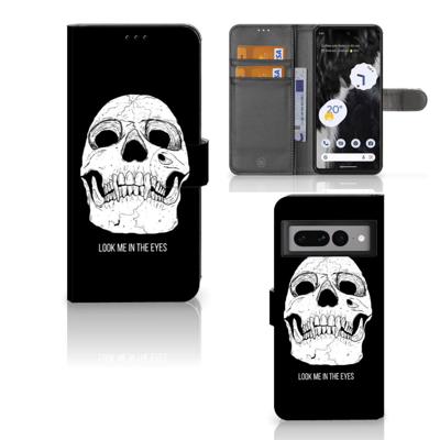 Telefoonhoesje met Naam Google Pixel 7 Pro Skull Eyes Telefoonhoesje met Naam Google Pixel 7 Pro Skull Eyes