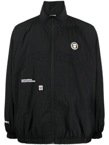 AAPE BY *A BATHING APE® veste brodée à col montant - Noir