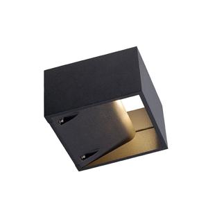 SLV Hoekige buitenlampLogs Wall Up - Down antraciet - 232105