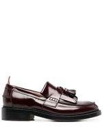 Thom Browne mocassins en cuir verni - Rouge - thumbnail