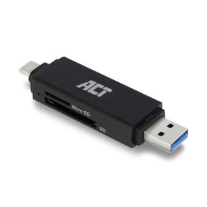 ACT Connectivity USB-C/USB-A kaartlezer, SD/micro SD kaartlezer