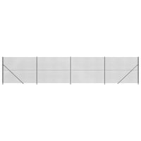 The Living Store Gaashek Antraciet - 1.8 x 10 m - Staal-PVC-coating - In elkaar grijpend ontwerp