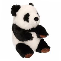 Pluche knuffel panda zittend 19 cm   -