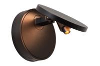 Lucide UFOR - Wandlamp - Ø 12 cm - LED Dim to warm - 1800K/3000K - Zwart | Premium