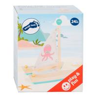 Small Foot badspeelgoed houten catamaran octopus