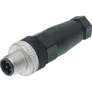 Hirschmann 933 098-100-1 Sensor/actuator connector, niet geassembleerd M12 Aantal polen (sensoren): 4 Stekker, recht 1 stuk(s)