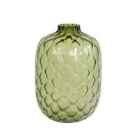 Vaas Carino glas olijf groen L Vaas Carino glas olijf groen L