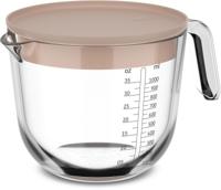 Glas maatbeker chef it 1000 ml met deksel chalk Mepal - Mepal