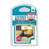 Dymo D1 duurzame labels zwart op wit 12 mm x 5,5 m printlint