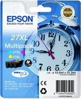 Epson Alarm clock 27 DURABrite Ultra Multi-pack inktcartridge 1 stuk(s) Origineel Cyaan, Magenta, Geel - thumbnail