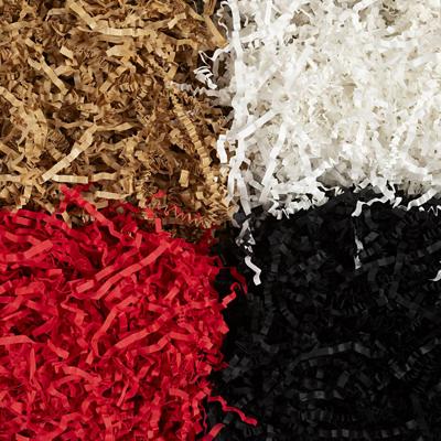 Creativ Company Crinkle papier, l: 25-30 cm, b: 3 mm, zwart, bruin, rood, wit, 4x100 gr/ 1 doos