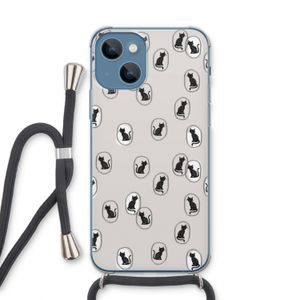 Miauw: iPhone 13 Transparant Hoesje met koord