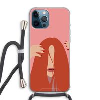 Woke up like this: iPhone 12 Pro Max Transparant Hoesje met koord