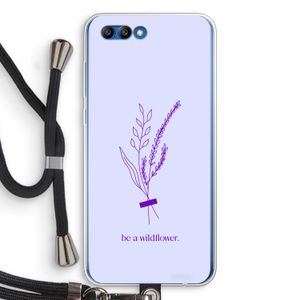 Be a wildflower: Honor 10 Transparant Hoesje met koord