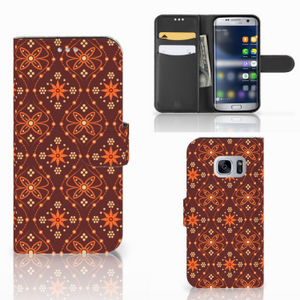 Samsung Galaxy S7 Telefoon Hoesje Batik Brown