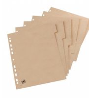 OXFORD Touareg tabbladen, uit karton, ft A4, onbedrukt, 11-gaatsperforatie, 5 tabs - thumbnail