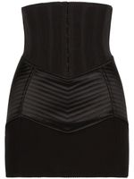 Dolce & Gabbana minijupe froncée à taille bustier - Noir