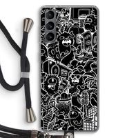 Vexx Black City : Samsung Galaxy S21 Transparant Hoesje met koord
