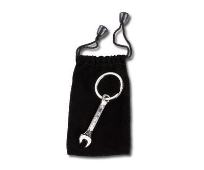 Beta BetaCollection Metalen verchroomde sleutelhanger, in fluwelen etui 9595T - 095950021