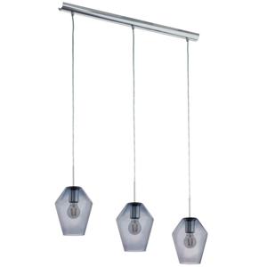 Eglo Hanglamp Murmillo 3-lichts chroom met smoke 96774