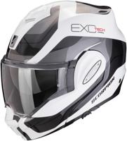 SCORPION EXO-Tech Evo Pro Commuta, Systeemhelm, Wit-Zilver