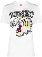 Kenzo t-shirt en coton à logo brodé - Blanc - thumbnail