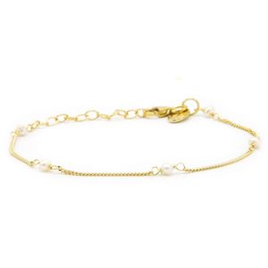 Karma Armband Pearls Goud