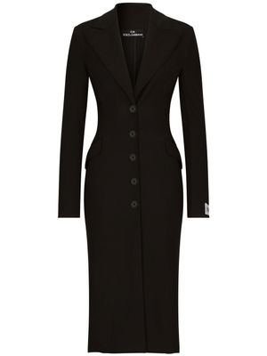 Dolce & Gabbana robe mi-longue à boutonnière KIM DOLCE&GABBANA - Noir