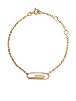 Aurelie Bidermann bracelet Paper Clip en or 18ct à détails de diamants