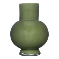 Hakbijl Glass Bloemenvaas Deborah - Donker Groen- glas - D31 x H39 cm?