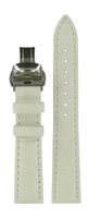 Horlogeband Certina C600019057 Leder Wit 16mm